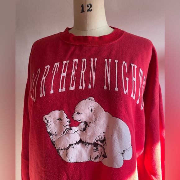 Vtg oversized long sweatshirt nightgown - Picture 3 of 6